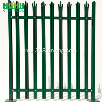 Kilang Powder Coated Steel Palisade Fence untuk Dijual
